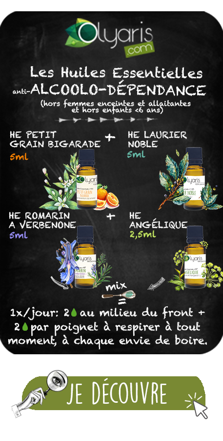 Dépendance à l'Alcool : Les Huiles Essentielles à Utiliser par Olyaris